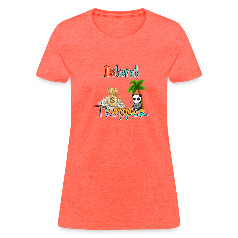 Island Trapper t-shirt women - heather coral