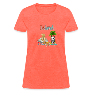 Island Trapper t-shirt women - heather coral