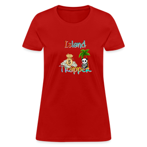 Island Trapper t-shirt women - red