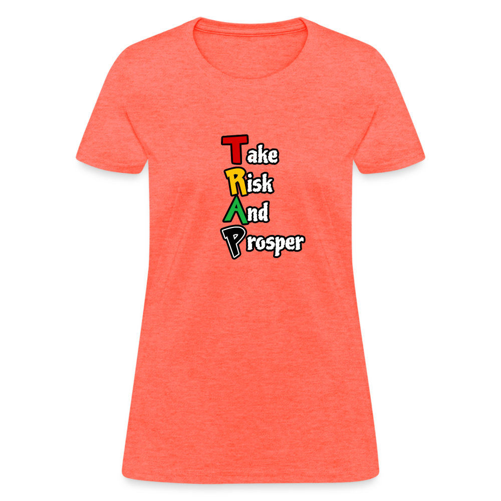 TRAP t-shirt women - heather coral