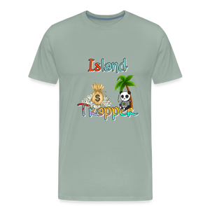 Island Trapper t-shirt men - steel green