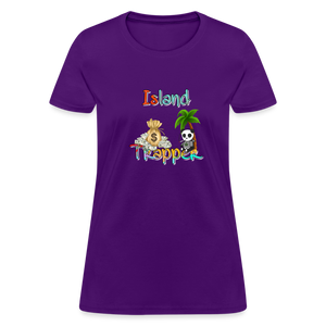 Island Trapper t-shirt women - purple