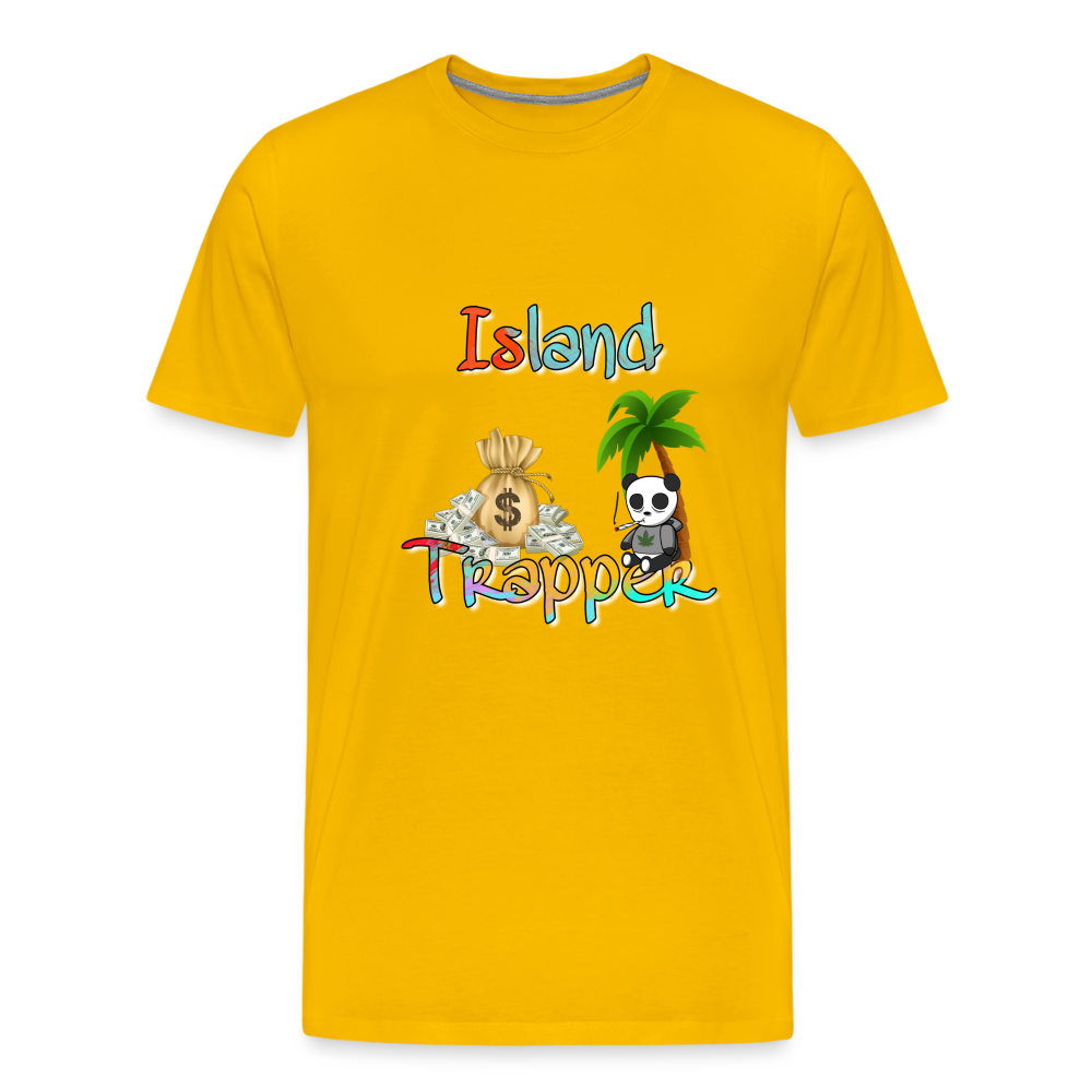 Island Trapper t-shirt men - sun yellow