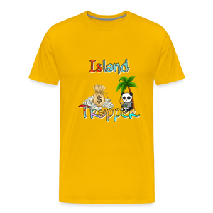 Island Trapper t-shirt men - sun yellow