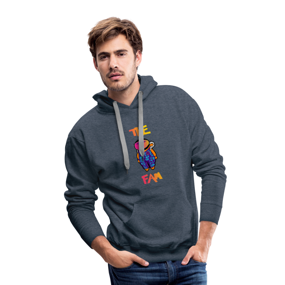 The Fam Astro Hoodie men - heather denim