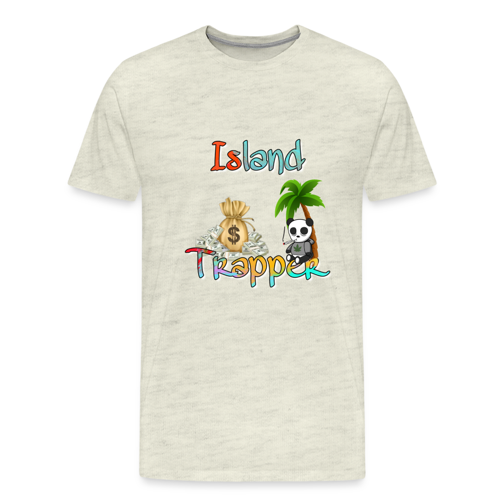 Island Trapper t-shirt men - heather oatmeal