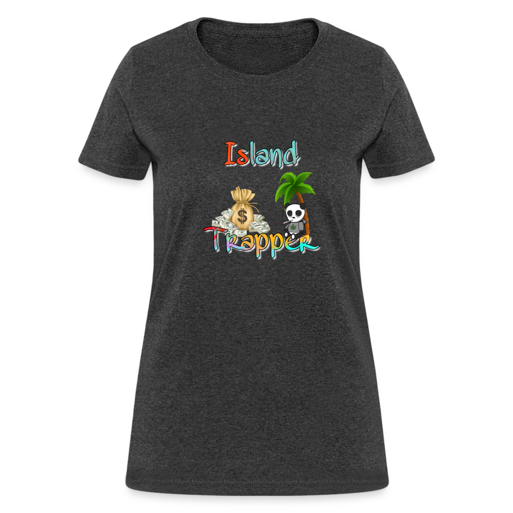 Island Trapper t-shirt women - heather black