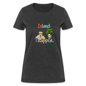 Island Trapper t-shirt women - heather black