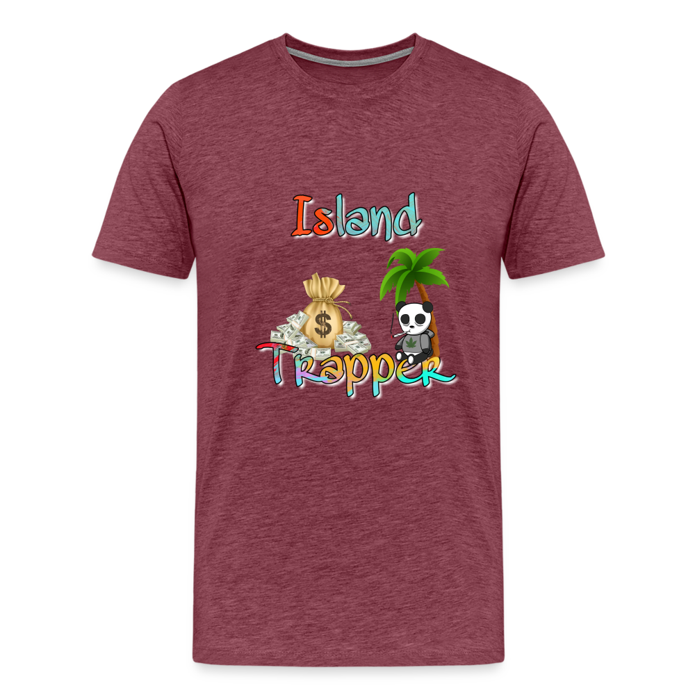 Island Trapper t-shirt men - heather burgundy