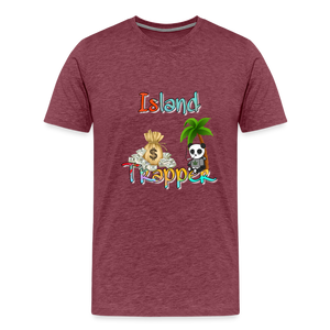 Island Trapper t-shirt men - heather burgundy