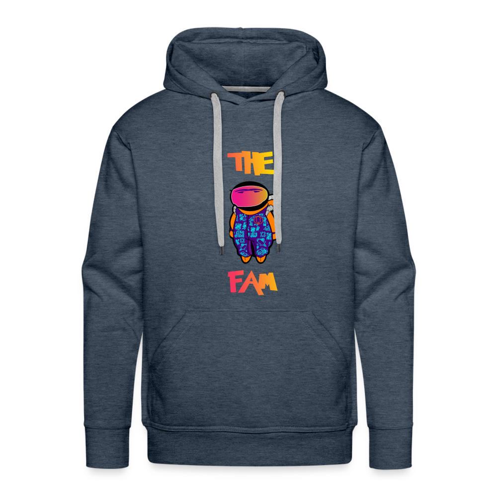 The Fam Astro Hoodie men - heather denim